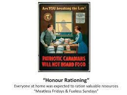 An article of Honour Rationing