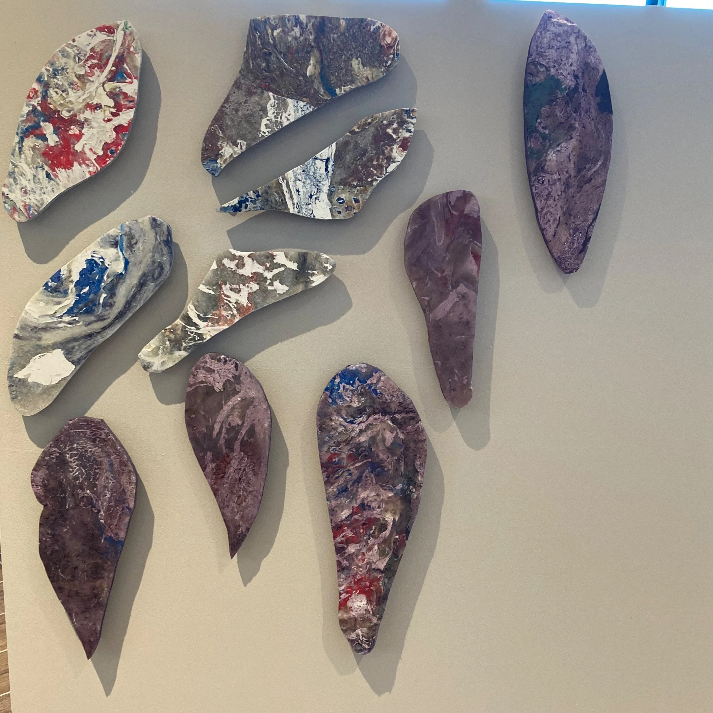 A recycled wall art at Wisteria Place senior living