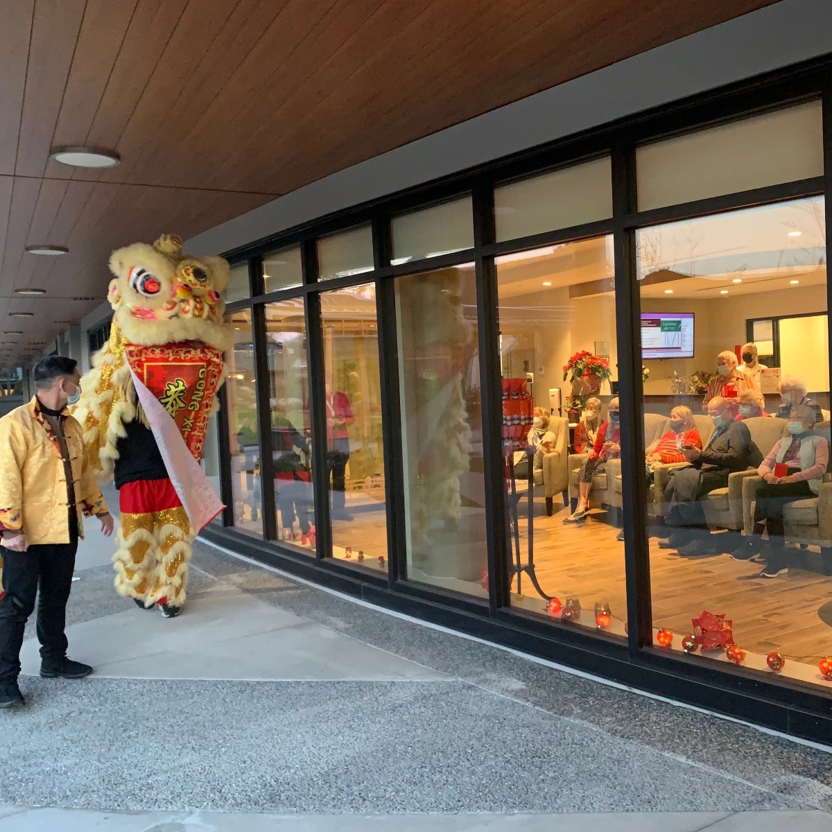 Lunar new year celebrations in a senior home