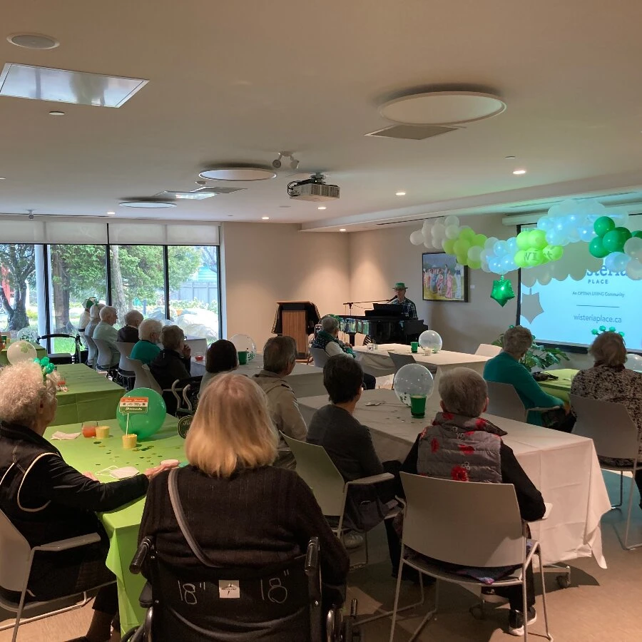 Event on St. Patrick's Day at Wisteria Place senior care home