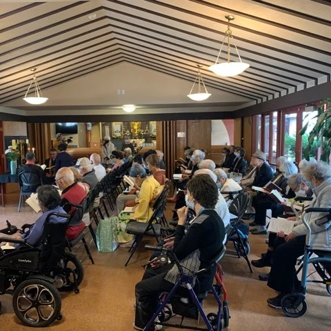 Seniors participating in hobbies for the elderly