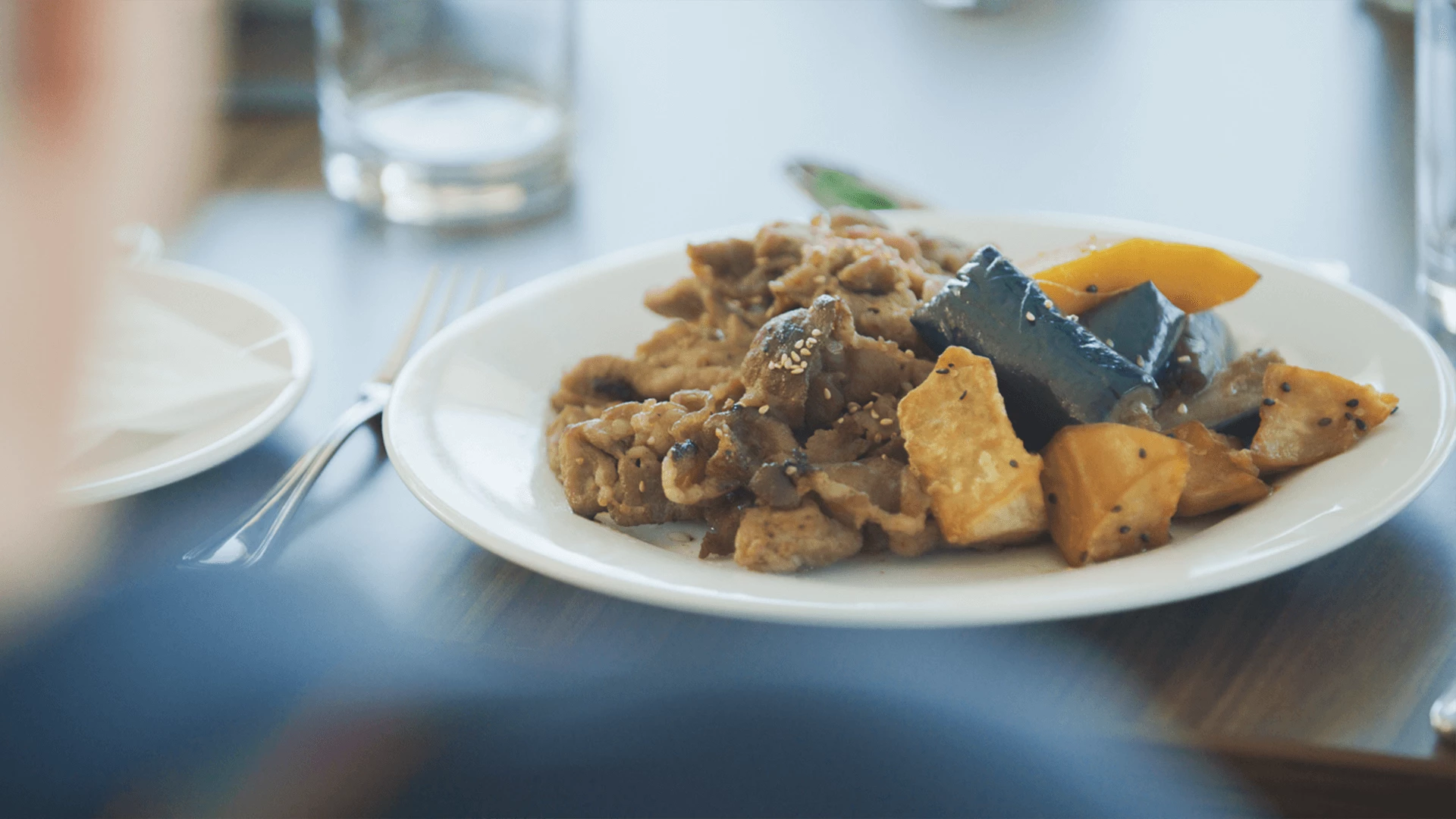 A plate of East Indian food, healthy meals for seniors