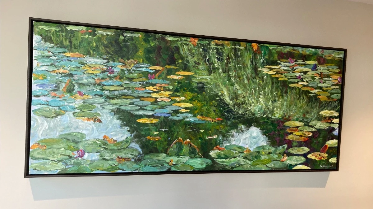 A beautiful painting inside senior living