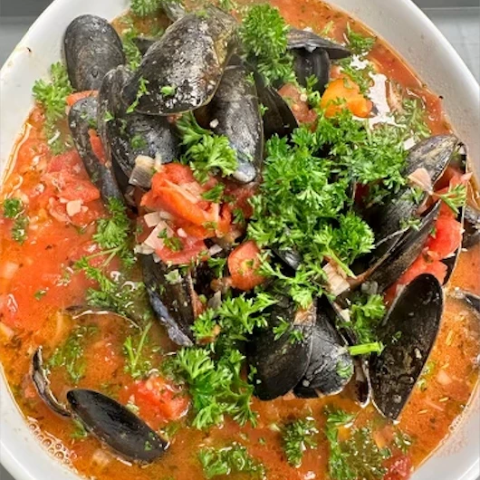 A plate of delicious looking food